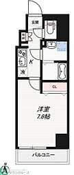 ジェノヴィア両国3スカイガーデン 1Kの間取図画像