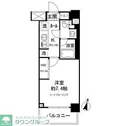 JPnoie亀戸 1Kの間取図画像