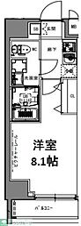 S-RESIDENCE亀戸lume 1Kの間取図画像