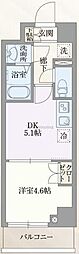 PASEO本所吾妻橋 1DKの間取図画像