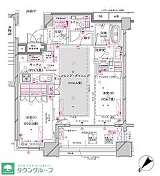 オーパスレジデンス銀座イースト 11階2LDKの間取り