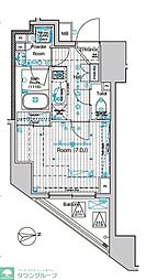 ブライズ東日本橋 10階1Kの間取り