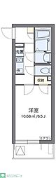 クレイノ翔花 2階1Kの間取り