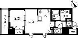 アルファレジデンシア南千住 1LDKの間取図画像