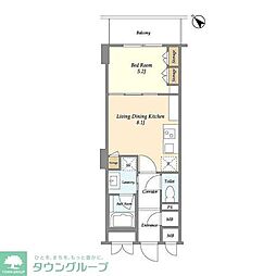 Ｎｉｆｉｔ日本橋横山町 7階1LDKの間取り
