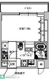 Ｓ−ＲＥＳＩＤＥＮＣＥ木場ＦＬＵＳＰＡＲＫ 7階1Kの間取り