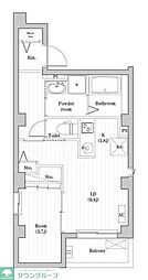 Chataigne Foret Otemachi 3階1LDKの間取り