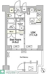 ＪＰｎｏｉｅ門前仲町 12階1LDKの間取り
