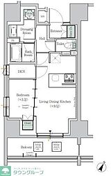 ＯＮＥ　ＲＯＯＦ　ＲＥＳＩＤＥＮＣＥ　ＴＡＭＡＣＨＩ 9階1LDKの間取り