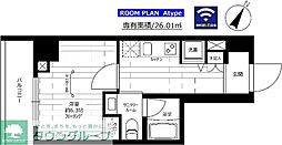 ステージファースト東日本橋 10階1Kの間取り