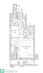 Ｔｈｅ　Ｌｏｇ日本橋 8階1LDKの間取り