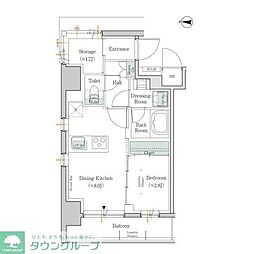 ワンルーフレジデンス錦糸町 5階1SLDKの間取り