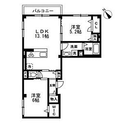 間取図画像 2LDK
