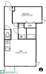 カーサ麻布ANNEX 1LDKの間取図画像