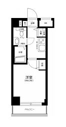 ガラ・シティ大崎 1Kの間取図画像