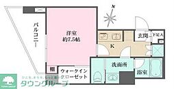 WHARF森下 1Kの間取図画像