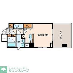 オーソン両国 ワンルームの間取図画像