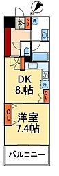 ParkCube日本橋水天宮 1LDKの間取図画像