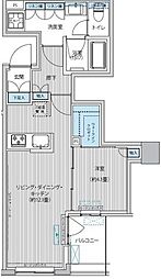 御幸レジデンス日本橋芽場町 1LDKの間取図画像
