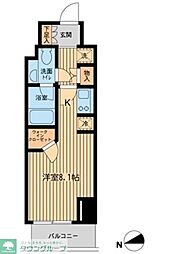 ファインアドレス新御徒町 ワンルームの間取図画像