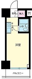 プライムステイ築地 ワンルームの間取図画像