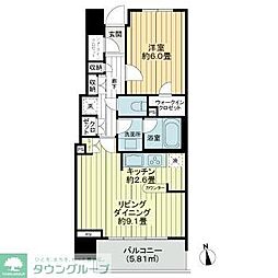 ルジェンテ白金台 1LDKの間取図画像