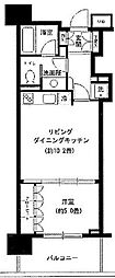 KDXレジデンス芝公園 1LDKの間取図画像