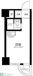 マリンロードダイヤモンドパレス ワンルームの間取図画像