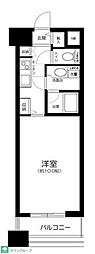 アヴァンティーク銀座2丁目 1Kの間取図画像