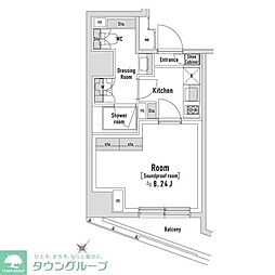 TRACK 1Kの間取図画像
