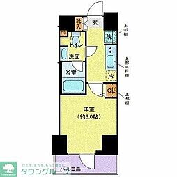 CREVISTA大森2 1Kの間取図画像