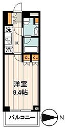 ParkAxis辰巳STAGE 1Kの間取図画像