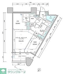 パークタワー勝どきサウス 2LDKの間取図画像
