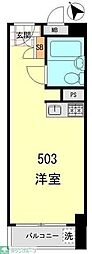 リアマンシオン晴海 ワンルームの間取図画像