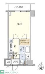 ルーブル清澄白河参番館 1Kの間取図画像