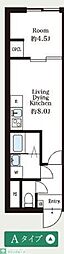 プライムスクエア池上 1LDKの間取図画像