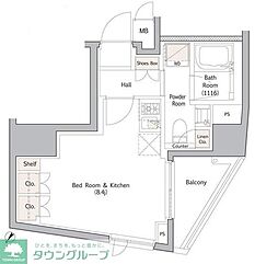 NJKMARQUIS表参道 ワンルームの間取図画像