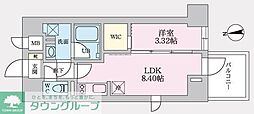 文京区水道1丁目マンション 1LDKの間取図画像