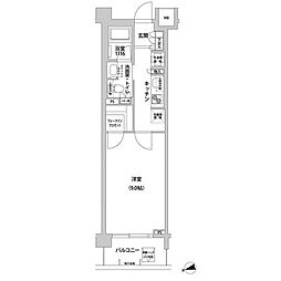 コンフォリア目黒青葉台 1Kの間取図画像