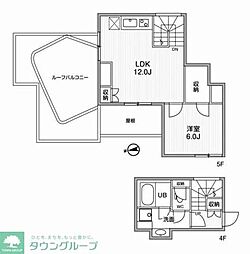 ASTILE市谷柳町 1LDKの間取図画像