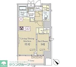 パークアクシス御茶ノ水 1LDKの間取図画像