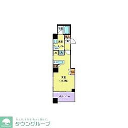 メゾンビスタ渋谷宇田川 ワンルームの間取図画像