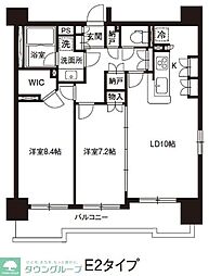 レジディア御茶ノ水 2LDKの間取図画像