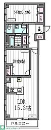 WASEDA MORI BLDG. 2LDKの間取図画像