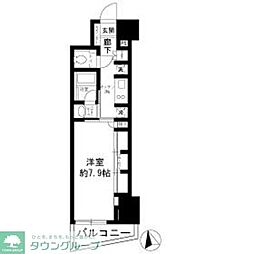 パークリュクス新宿御苑mono 1Kの間取図画像