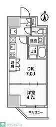 ALTERNA亀戸3 1DKの間取図画像