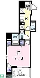 ベスティエ秋葉原 1Kの間取図画像