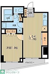レジデンス代々木公園 1LDKの間取図画像