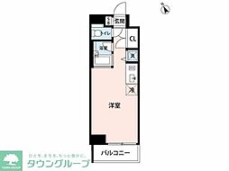 PREMIERSTAGEOSAKI ワンルームの間取図画像
