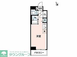 PREMIERSTAGEOSAKI ワンルームの間取図画像